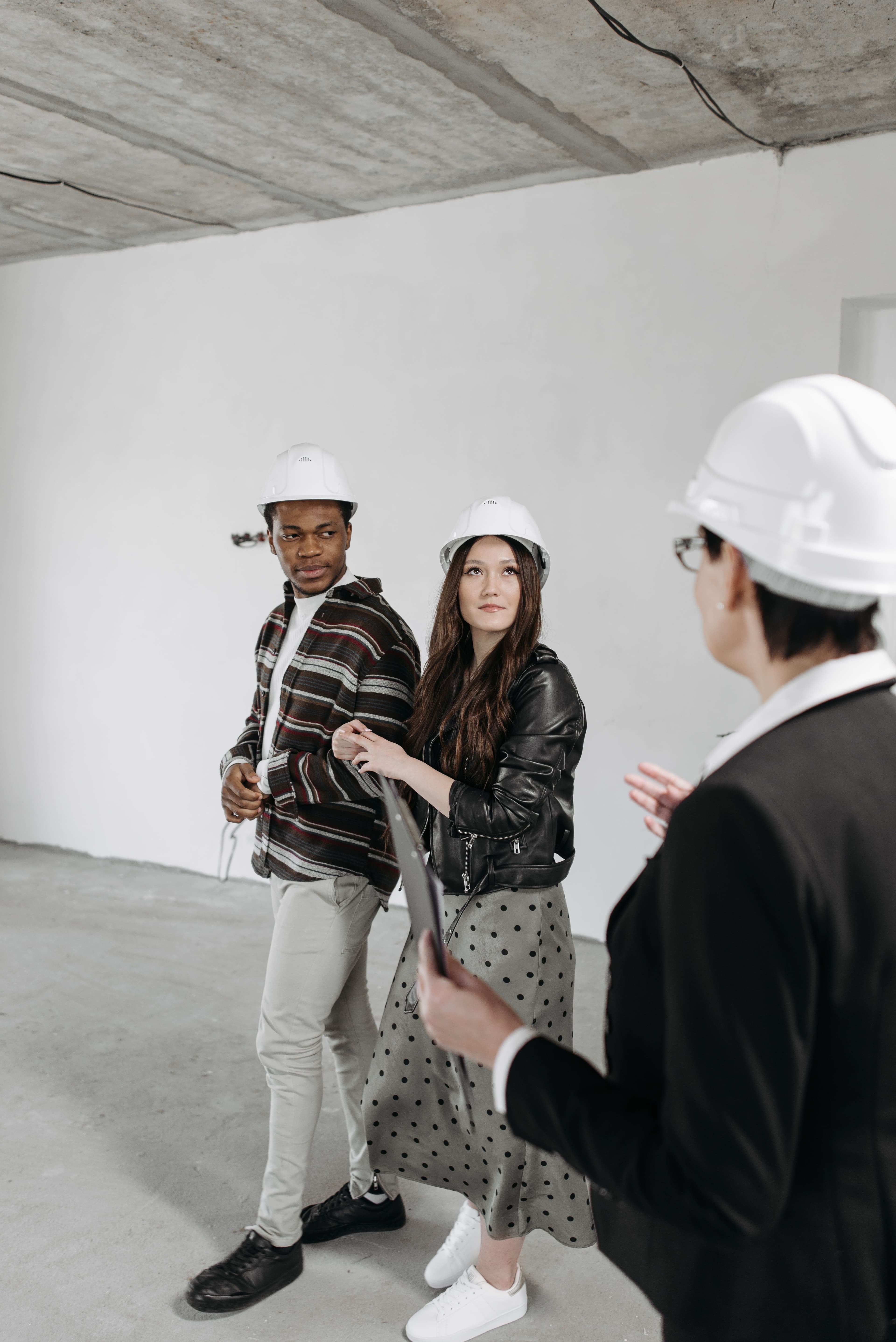 Inspection team discussing a site visit